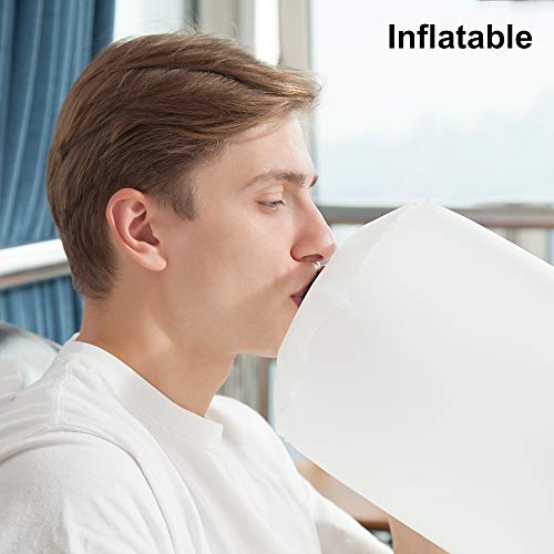 WoodyKnows - Almohada de Espalda Lateral, Mochila Inflable y Ajustable