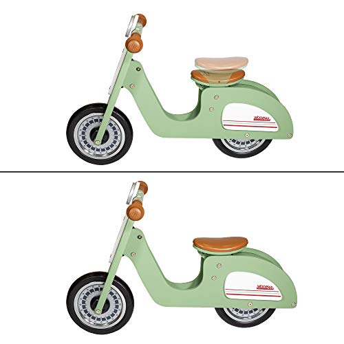WOOMAX - Bici sin pedales de madera Scooter 10" (ColorBaby 85378)