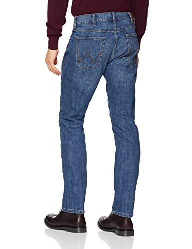 Wrangler Authentic Regular Pantalones, Azul (Blue Mid Stone 14V), 38W / 32L para Hombre