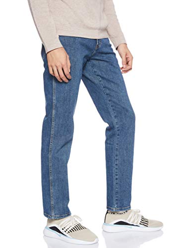 Wrangler Texas Contrast Vaqueros, Azul (Stonewash 010), 30W / 30L para Hombre