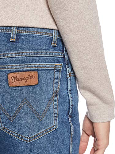 Wrangler Texas Contrast Vaqueros, Azul (Stonewash 010), 30W / 30L para Hombre