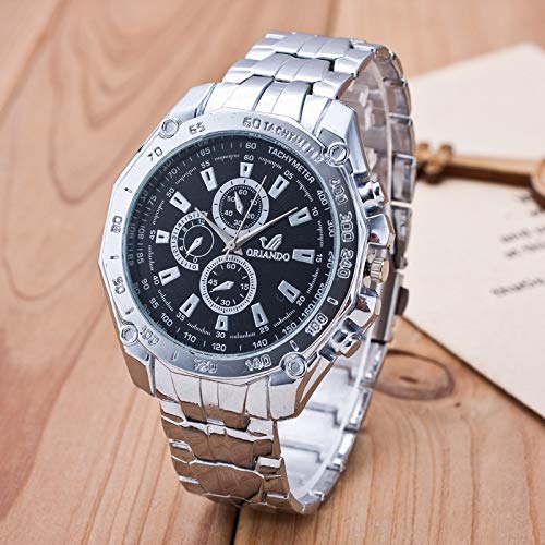 Wrist Watches Relojes de Pulsera Escala de Cuarzo Reloj Multifuncional Doble de los Hombres 0408