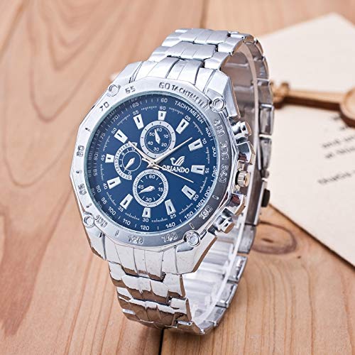 Wrist Watches Relojes de Pulsera Escala de Cuarzo Reloj Multifuncional Doble de los Hombres 0408