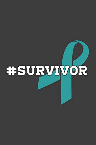 Writing About My Health Journey with Ovarian Cancer: College Ruled Notebook (#Survivor Teal Awareness Ribbon Cover)