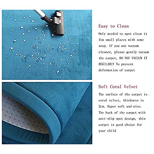 WSZGR Estera De Yoga Almohadillas De Ejercicio Alfombra De Gimnasio,niños Jugar Arrastrándose Estera,Espesar No-resbalón Coral Fleece Bebé Seguro Alfombras Rosado 100x200cm/39x79inch