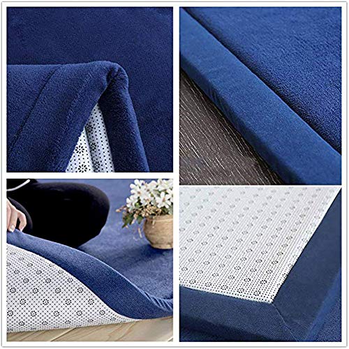 WSZGR Estera De Yoga Almohadillas De Ejercicio Alfombra De Gimnasio,niños Jugar Arrastrándose Estera,Espesar No-resbalón Coral Fleece Bebé Seguro Alfombras Rosado 100x200cm/39x79inch