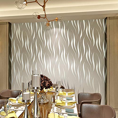 WTD - Papel pintado para pared (10 m, no tejido), 3D, fotográfico, color marrón