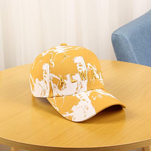 wtnhz Artículos de Moda Versión Coreana del Bordado Salvaje Alfabeto inglés Camuflaje Gorra de béisbol Sombrero de protección Solar para hombresRegalo de Vacaciones
