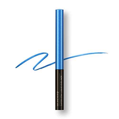 WUNDER2 Super-Stay Liquid Eyeliner, Delineador de ojos, Tono Electric Blue - 1.7 ml.