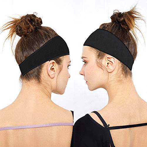 Wuudi Sport - Cinta para el sudor con elástico, para correr, senderismo, bicicleta, yoga y baloncesto (2 unidades)