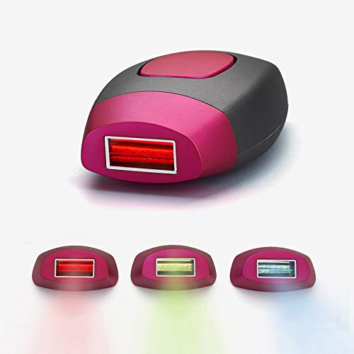 WUYI Depiladora de Luz Pulsada, Sistema Multifunción Permanente Tres En Uno En Flash Rápido 0.9 S, 700,000 Flashes, 5 Niveles de Ajuste de Energía (rejuvenecimiento, Acné, Depilación)