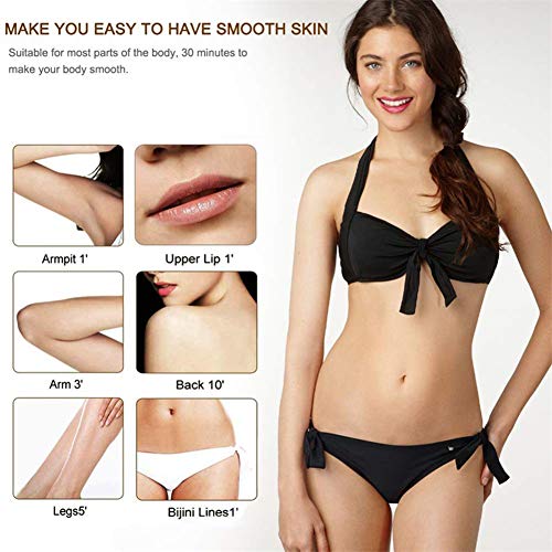 WUYI Depiladora Luz Pulsada Depiladora Definitiva IPL 600,000 Flashes Dispositivo de Depilación Permanente E Indoloro Elimine El Vello Facial No Deseado Del Cuerpo (Blanco)