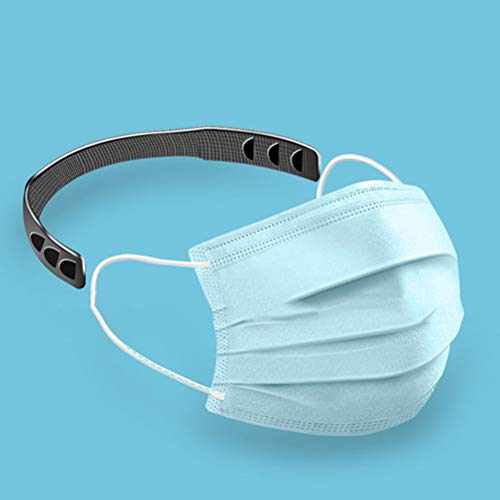 WWJJLL Protección de la Salud Transpirable, 100 PCS de protección Facial, Anti-alérgicos del Polen eficaz Impermeable Protector de Cara con 6 Protectores de la Cara y el oído extendido Ganchos