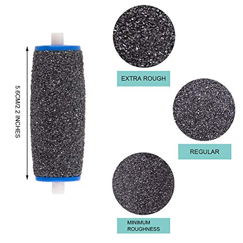 WXJ13 - Rodillos de repuesto para pedicura (12 unidades, 3 grados diferentes de rugosidad para rodillo de repuesto Scholl para pedicura