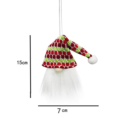 Wyi - Juego de 12 adornos para botellas de vino con diseño de Papá Noel