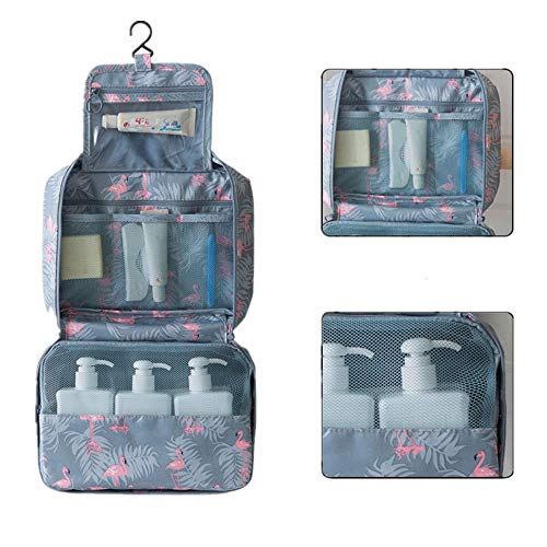 WYMAODAN - Neceser de viaje, plegable, portátil, resistente al agua, bolsa de maquillaje para mujeres y niñas