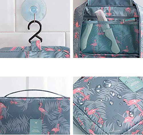 WYMAODAN - Neceser de viaje, plegable, portátil, resistente al agua, bolsa de maquillaje para mujeres y niñas