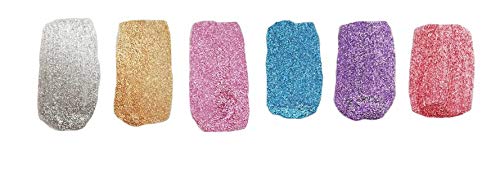 WYNIE Diamond Sand Nail Polish - Esmalte de uñas secado rápido acabado metalizado, 8ml dorado