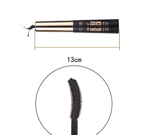 WYNIE Máscara de Pestañas Glamour Ultra color Marrón Natural Fórmula Waterproof y Volumen - 16 ml (Marrón)