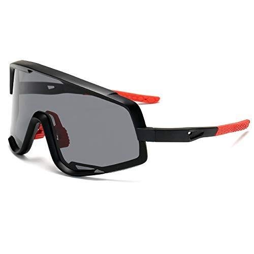 WZXCAP Polarizada Gafas de Deporte, Pantalla Grande Gafas de Sol con protección UV, Que Puede ser Utilizado for Actividades al Aire Libre como el Ciclismo, Correr, Subir, Pesca, Campo de 15.4X7.5X7cm