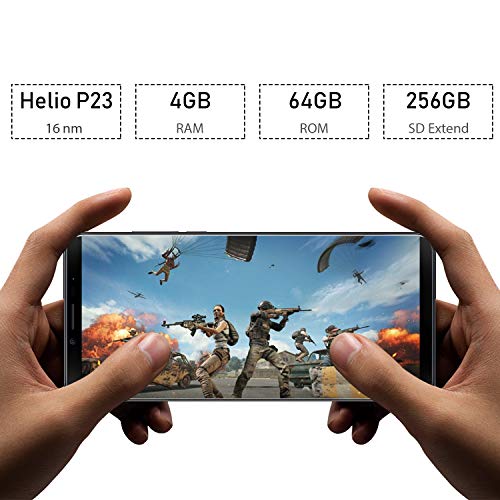 X19 CUBOT 4G Smartphone Libre 2019 Android 9.0 Teléfono móvil sin contactos 5,93 Pulgadas FHD+(2160x1080px) Dual Sim 64GB ROM 4GB RAM Dual Cámara Octa-Core Procesador WiFi GPS 4000mAh Negro