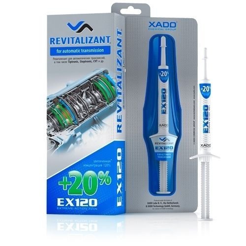 XADO Revitalizant EX120 para transmisiones y cajas de cambio automáticas. Aditivo concentrado que protege y reconstruye las superficies dañadas