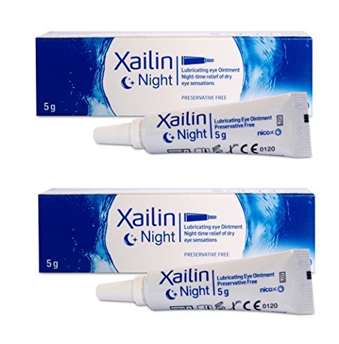 Xailin Ungüento lubricante nocturno para ojos 5 g (Pack de 2)