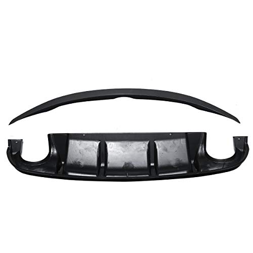 XAONUO Alerón Trasero para Maletero, Difusor Trasero, Alerón para Labios, Parachoques, Difusor De Parachoques Trasero Estilo AQ + Alerón para Maletero Estilo OE para Infiniti Q50 2014~2017