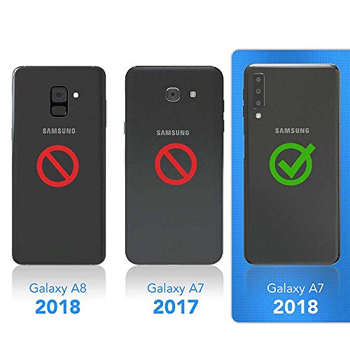 XCYYOO Carcasa de movil con Cuerda para Colgar Samsung Galaxy A7 2018【Versión Popular 2019】 Funda para iPhone/Samsung/Huawei con Correa Colgante para Llevar en el Cuello -Hecho a Mano en Berlin