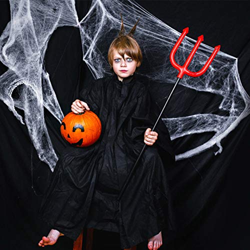 XDDIAS Telaraña, Decoración de Halloween Telaraña, con 30 Arañas de Plástico, Telaraña Decoracion para Materiales de Fiesta de Halloween o Disfraces