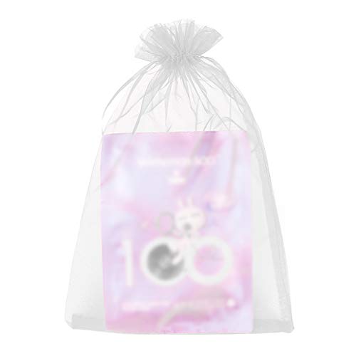 Xhuan 50 Piezas de Organza y Bolsas de Regalo para Bodas (Blanco)