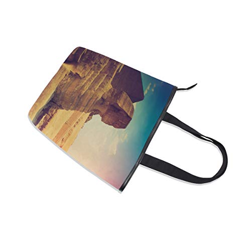 XiangHeFu Bolso de mano para mujer con diseño de espinilla con la pirámide