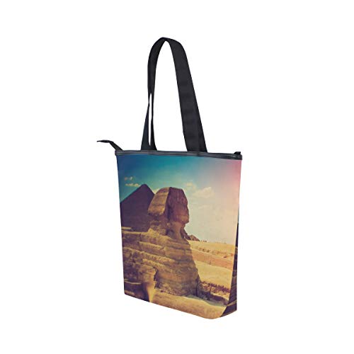 XiangHeFu Bolso de mano para mujer con diseño de espinilla con la pirámide