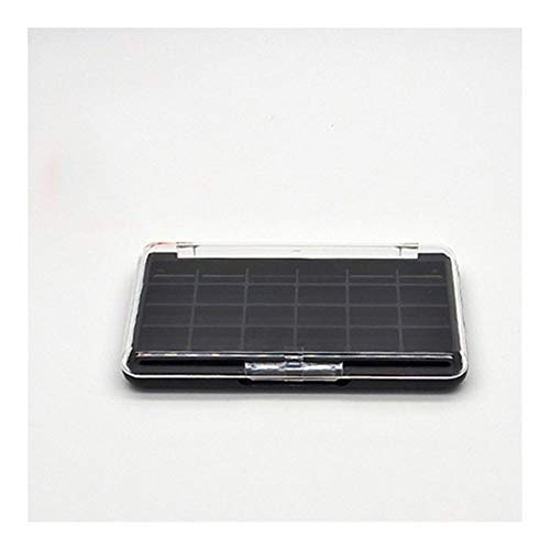 XIAOFANG 10pcs 24 Color de Ojos Paleta de Sombra de la Cubierta Transparente Vacía Sombra de Ojos compacta Caja de Embalaje del lápiz Labial de la Muestra Herramienta cosmética Caso de Prueba