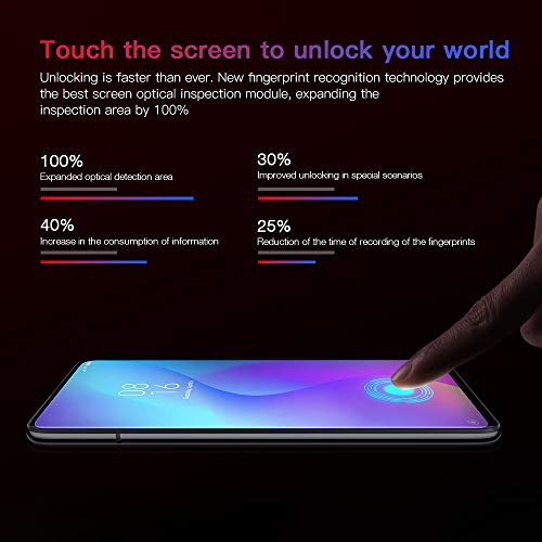 Xiaomi mi 9T Smartphones 6GB RAM + 64GB ROM, 6.39'' Pantalla Completa, procesador 730, 20MP Frontal y 48MP AI Cámara Triple Trasera Teléfonos móviles Versión Global (Negro)