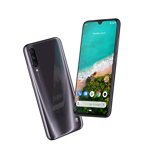 Xiaomi Mi A3 – Android One, AMOLED de 6,088" (Cámara Frontal de 32 MP, Trasera de 48 + 8 + 2 MP，4030 mAh, Jack de 3,5 mm, Qualcomm Snapdragon 665 2,0 GHz, 4 + 64 GB) Color Azulón [Versión española]