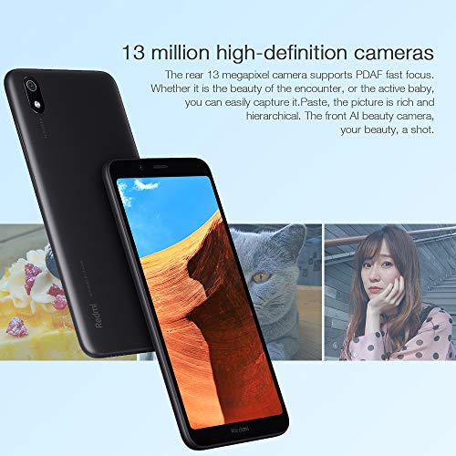Xiaomi Redmi 7A Smartphone, 2GB RAM 16GB ROM Dual SIM 5.45 '' Pantalla Completa HD, Qualcomm Snapdragon SDM439 Octa-Core Procesador,Fuente Grande,Cámara Trasera de 13MP Cámara Frontal de 5MP (Negro)