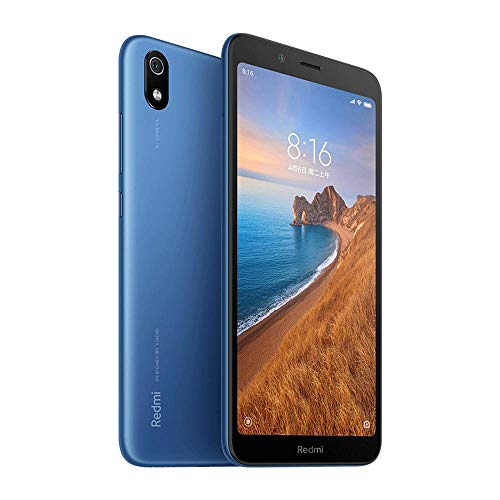 Xiaomi Redmi 7A Smartphone,2GB RAM 32GB ROM Dual SIM 5.45 '' Pantalla Completa HD, Qualcomm Snapdragon SDM439 Octa-Core Procesador,Fuente Grande,Cámara Trasera de 13MP Cámara Frontal de 5MP (Azul)
