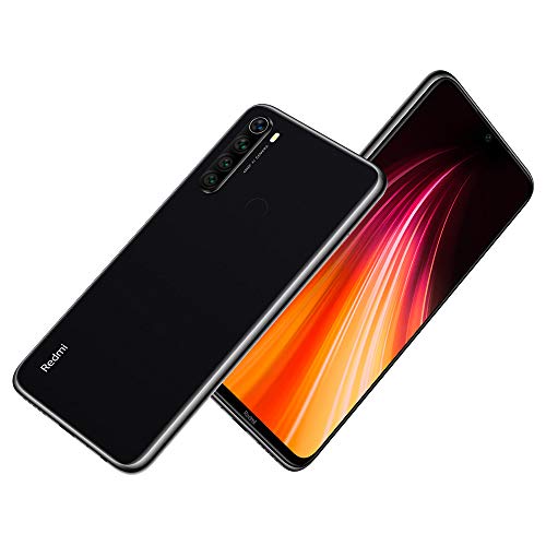 Xiaomi Redmi Note 8 Smartphone,4GB 64GB Mobilephone,Pantalla Completa de 6.3 ”,Procesador Snapdragon 665 Octa Core,Quad Cámara(48MP + 8MP + 2MP + 2MP) Versión Global(Negro)