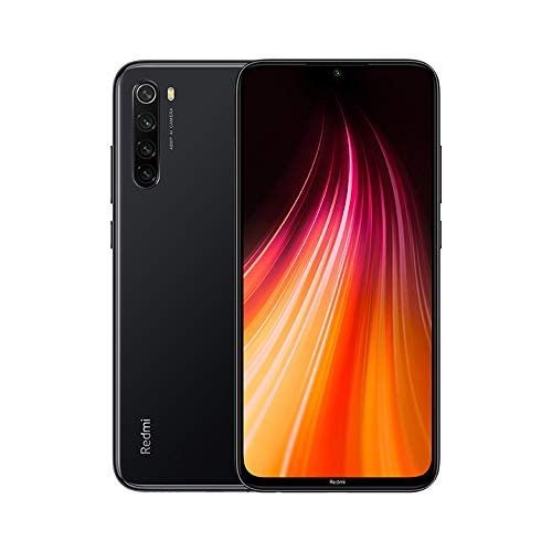 Xiaomi Redmi Note 8 Smartphone,4GB 64GB Mobilephone,Pantalla Completa de 6.3 ”,Procesador Snapdragon 665 Octa Core,Quad Cámara(48MP + 8MP + 2MP + 2MP) Versión Global(Negro)