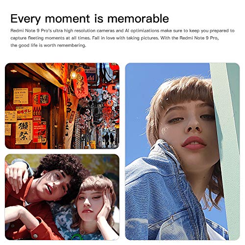 Xiaomi Redmi Note 9 Pro Smartphone, 6GB RAM 128GB ROM, Pantalla de Puntos de 6.67", Procesador Qualcomm Snapdragon 720G, Cámara Cuádruple AI (64MP + 8MP + 5MP + 2MP) Versión Global (Verde)
