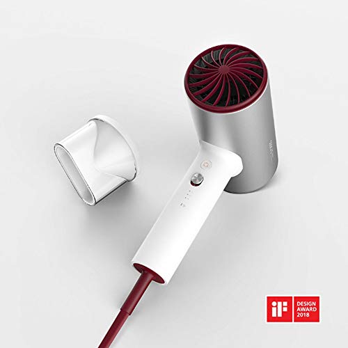 Xiaomi Soocas H3 Secador de cabello de secado rápido con aniones-Cuerpo de aleación de aluminio - Salida de aire de 1800 W, con desviación innovadora anti-caliente,servicio garantía Polonia (plata)