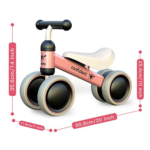 XIAPIA Bicicleta sin Pedales para Niños, Bicicleta Bebe 1 Año Bicicleta Equilibrio 1 Año Bicicleta Infantil sin Pedales de Forma Animal Lindo de Regalo Favorito del Niño (Rosa)