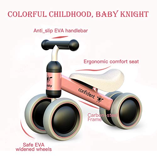 XIAPIA Bicicleta sin Pedales para Niños, Bicicleta Bebe 1 Año Bicicleta Equilibrio 1 Año Bicicleta Infantil sin Pedales de Forma Animal Lindo de Regalo Favorito del Niño (Rosa)