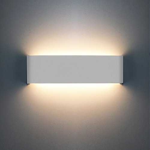 XIARU-12W LED Lámpara de pared Interior,Moderna Apliques de Pared,Moda Agradable Luz de Ambiente ,perfecto para Lámpara de Decoración para, AC85-265V, Longitud 28.5cm,Blanco Cálido
