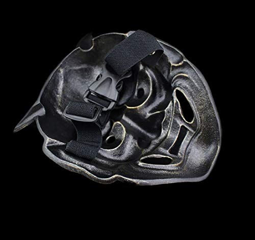 Xieke127-x Una máscara de edición creativa como una máscara del colector fantasma media cara divertida COS cola de resina artesanal de Halloween máscara de media cara máscara de la mascarada del parti