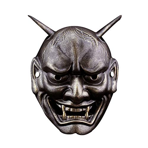 Xieke127-x Una máscara de edición creativa como una máscara del colector fantasma media cara divertida COS cola de resina artesanal de Halloween máscara de media cara máscara de la mascarada del parti