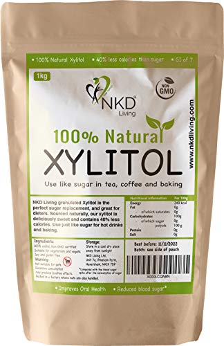 XILITOL 1 Kg, alternativa natural al azúcar | Con certificado de producto no transgénico