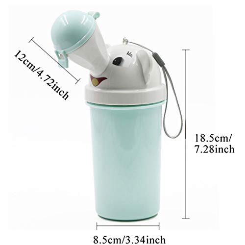 XingYue Direct Reutilizable portátil para bebés, niños, orineses, orinales, Entrenamiento de Inodoro de Emergencia para Acampar, Viajes en Auto para niños y niñas (Color : Light Blue(For Boy))