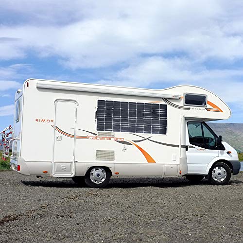 XINPUGUANG 200W kit de Panel Solar 2pcs 100w módulo monocristalino flexible 20A controlador para automóvil, embarcaciones, marina, autocaravana, caravanas, batería de 12v (Blanco)